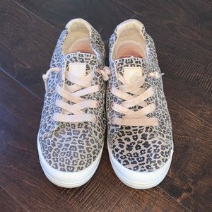 Roxy Leopard Print Tennis Shoes 8.5